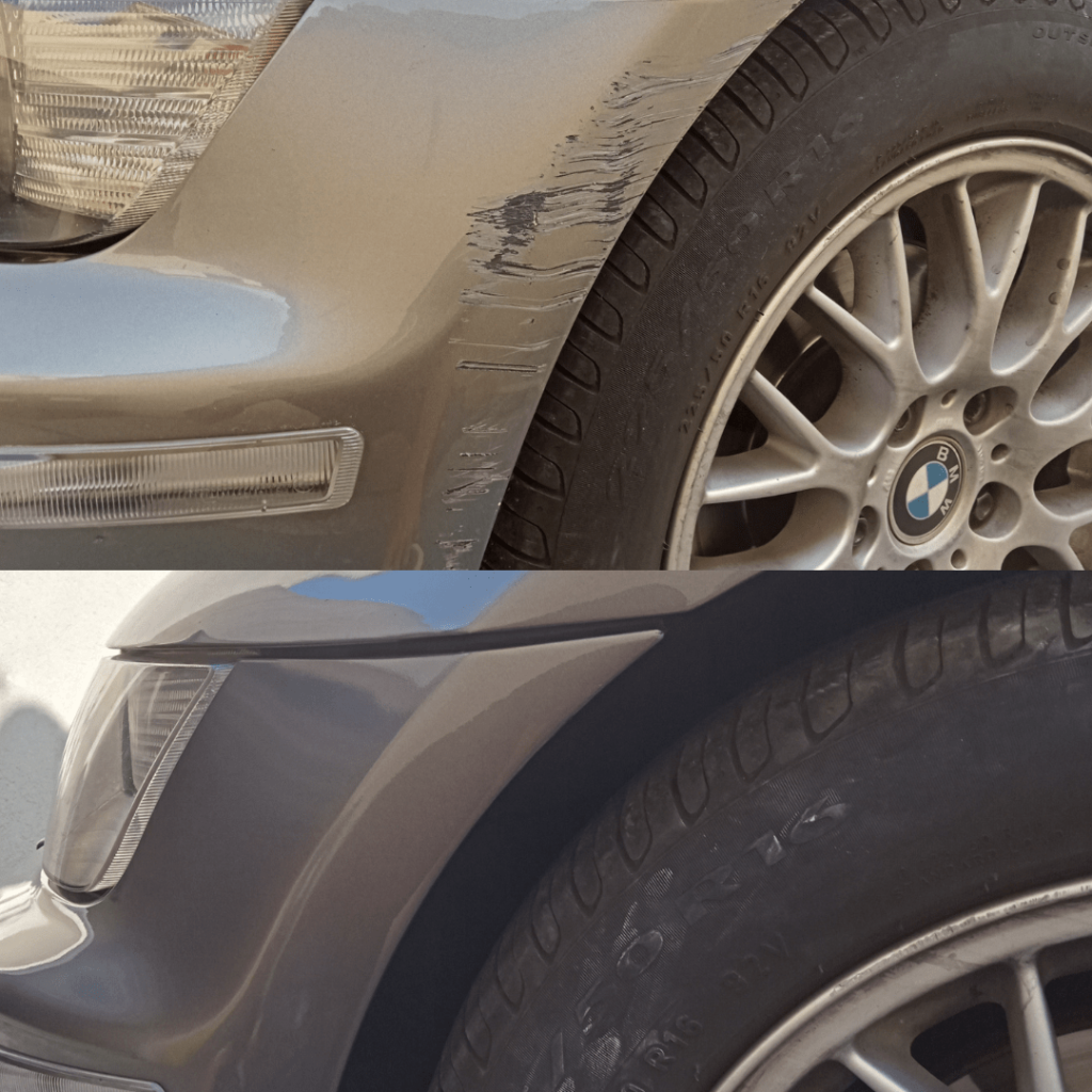 rénovation pare choc BMW