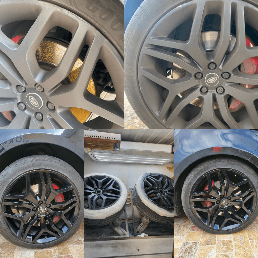 Réparation-jantes-noir-mat-Range Rover Sport