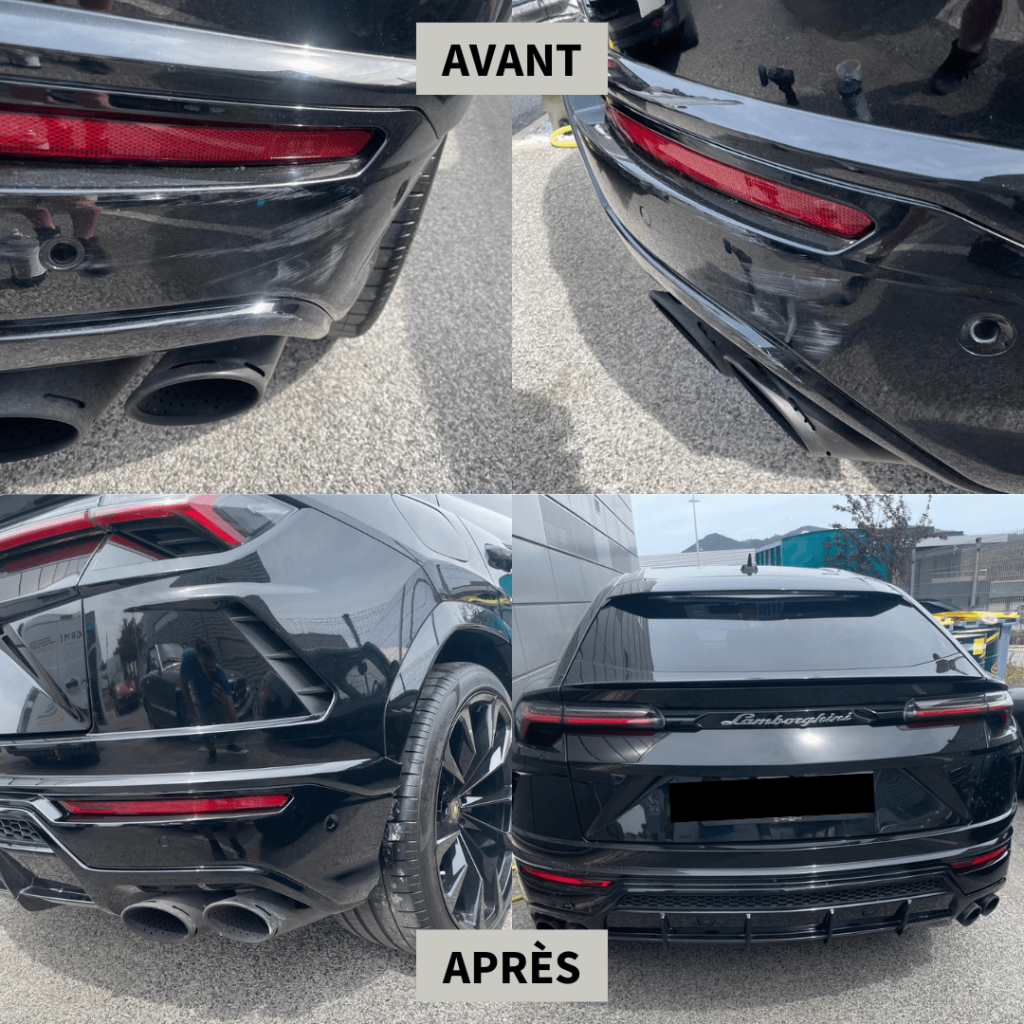avant apres rénovation jante LAMBORGHINI