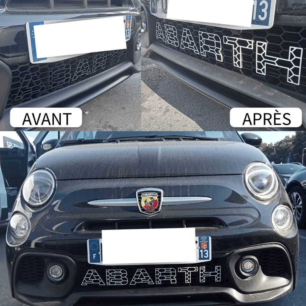 renovation-Calandre Fiat 500 Abarth