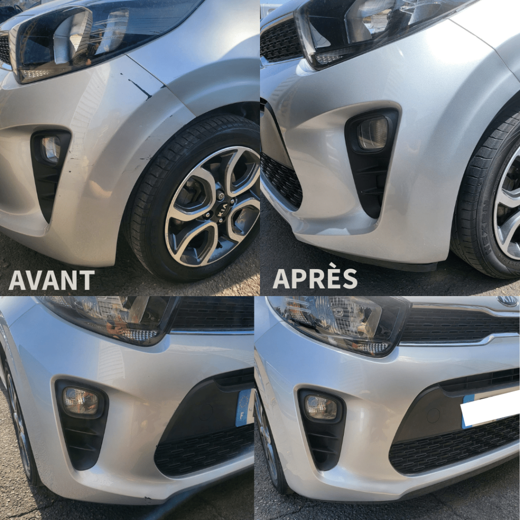 rénovation pare choc voiture Kia Aix en Provence