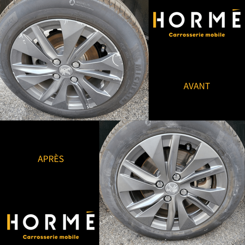 Avant/Après jante Peugeot