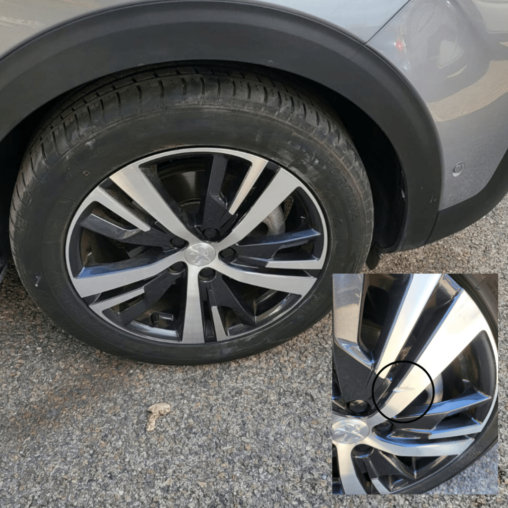 reparation jante peugeot 208